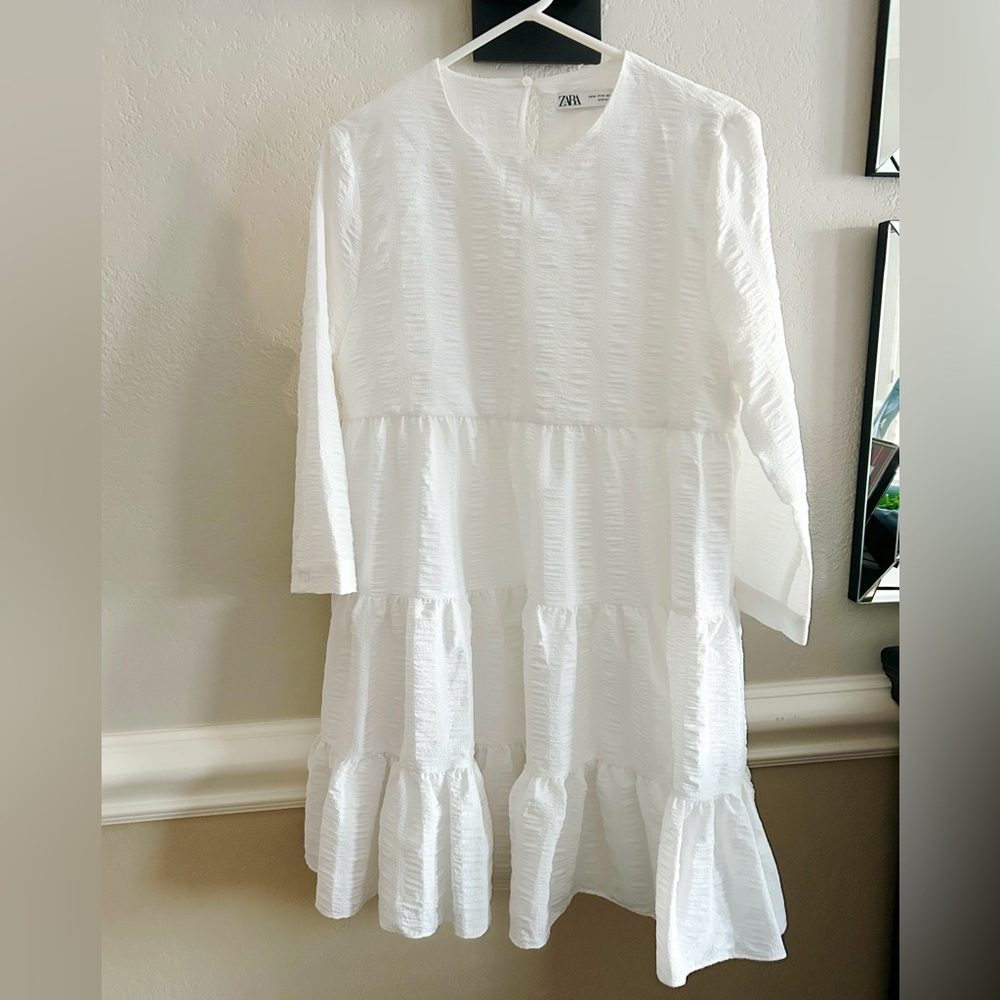 Zara white dress